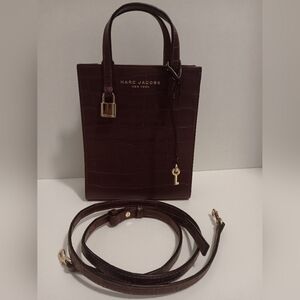 Marc Jacobs Mini Hand Bag With Crossbody Strap And Lock And Key Charm 1 Flaw